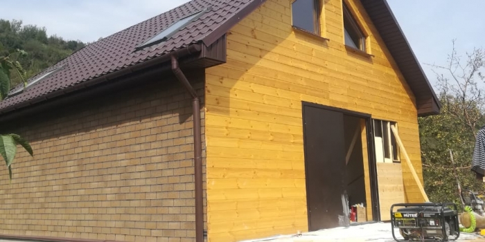 Строительство летнего дома для отдыха из СИП панелей в Карагайлы 74 м2 [2018]