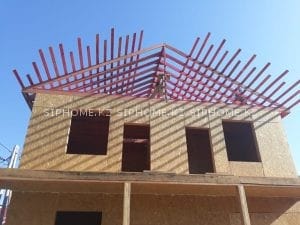 Строящийся дом 180 м2 из СИП панелей в мкр-н Баганашыл [2018]