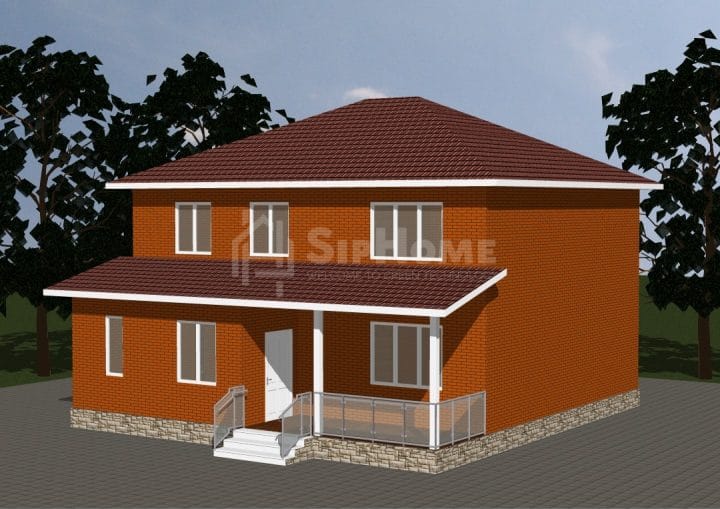 «Крепость» - проект строительства дома из СИП-панелей, 216 кв.м - 7 998 085 тенге