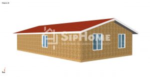 Надстройка на существующий дом из СИП панелей 129,48 м2 в Турксибском районе
