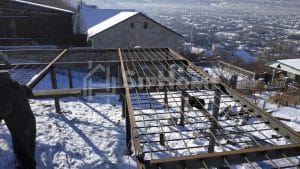 Строительство каркасного дома в Ремизовке на склоне горы, 216 кв.м