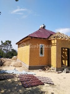 Строительство дома из СИП-панелей площадью 65 кв.м в районе Кенсай