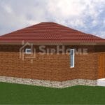 Строительство дома для небольшой семьи 65м2 из СИП панелей в Кенсай