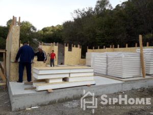 Строительство дома из СИП панелей площадью 148 квадратных метров в мкр. Юбилейный(проект Нью Касл)