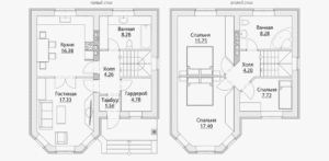 «Питтсбург» - проект дома 156,2 кв.м из SIP панелей - 3 243 925 тенге