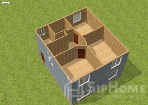 «Скайлайн» - проект дома 161,5 кв.м из SIP панелей - 3556175 тенге