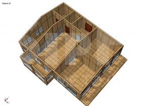 Строительство одноэтажного дома площадью 136 квадратных метров из СИП панелей (объект СДАН)