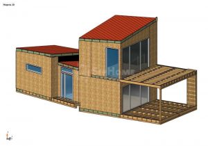 Строительство двухэтажного дома площадью 136 квадратных метров по каркасной технологии (объект СДАН) (1)