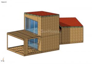 Строительство двухэтажного дома площадью 136 квадратных метров по каркасной технологии (объект СДАН) (1)