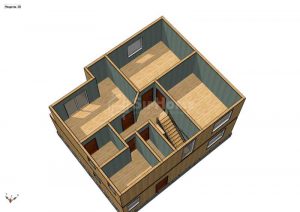 Строительство двухэтажного дома площадью 179.6 квадратных метров по каркасной технологии (объект СДАН) (1)