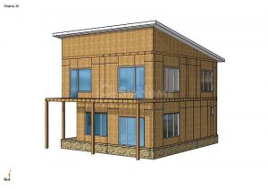 Строительство дома из СИП панелей площадью 170м2 (Объект СДАН) (1)