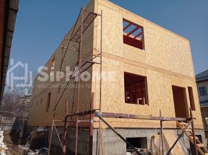 Строительство дома из СИП панелей площадью 448 м2 (25)