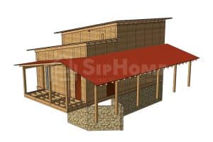 Строительство дома из СИП панелей площадью 132 м2 (10)